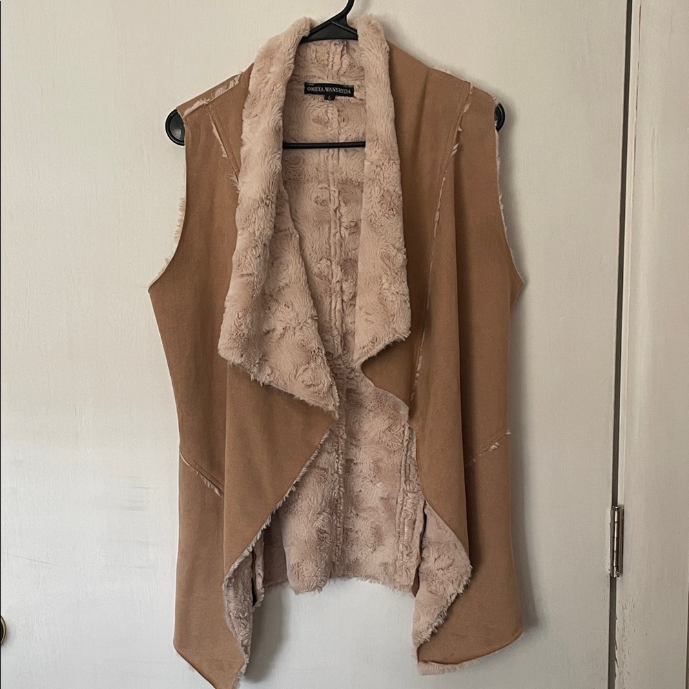 Brown Faux Fur Lined Vest